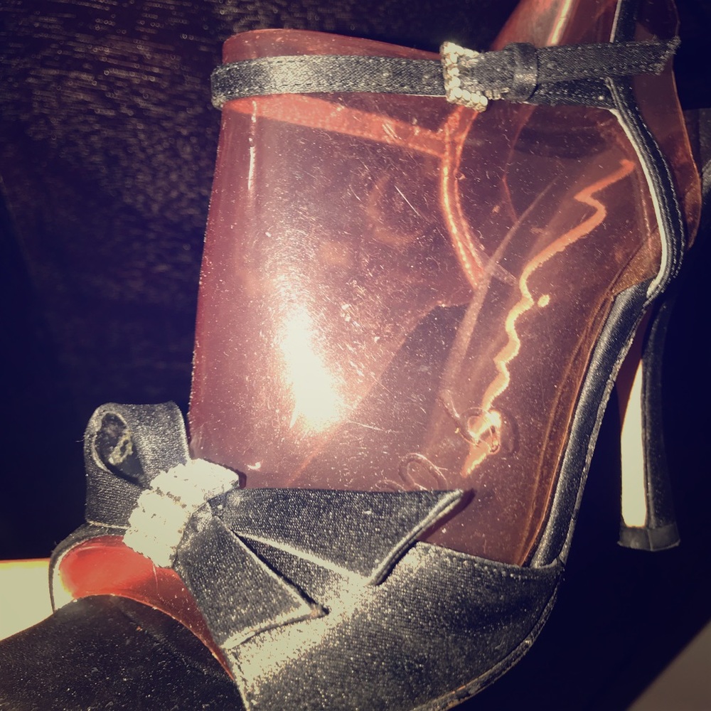 Glam black stiletto high heel